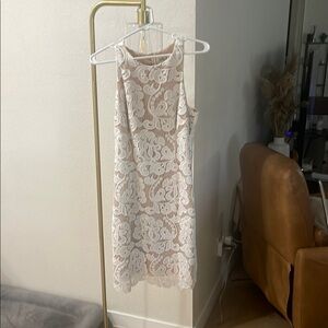 Elegant White Lace Dress